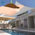 Deago 11.5' x 11.5' x 11.5' Waterproof Sun Shade Sail UV Block Canopy Cover for Outdoor Patio Garden Beach Sand Triangle   